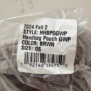 New A.L.C. Faux Fur Brown Handbag Pouch